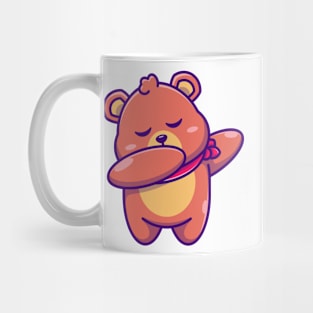 Cute baby bear dabbing cartoon Mug